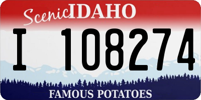 ID license plate I108274