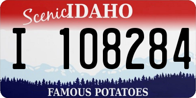 ID license plate I108284