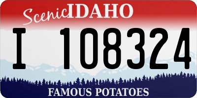 ID license plate I108324