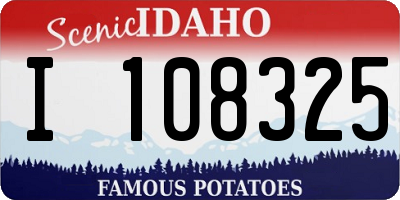 ID license plate I108325