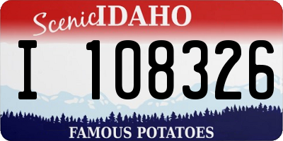 ID license plate I108326