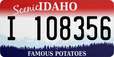 ID license plate I108356