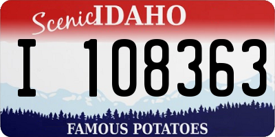 ID license plate I108363