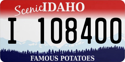 ID license plate I108400