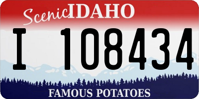 ID license plate I108434