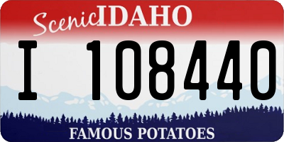 ID license plate I108440