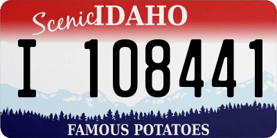 ID license plate I108441