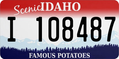 ID license plate I108487