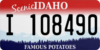 ID license plate I108490