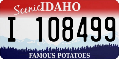 ID license plate I108499