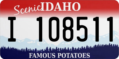 ID license plate I108511