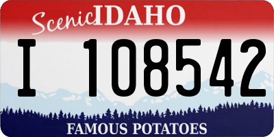 ID license plate I108542