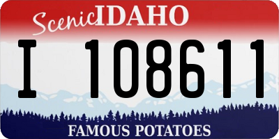 ID license plate I108611