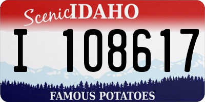ID license plate I108617