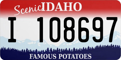 ID license plate I108697