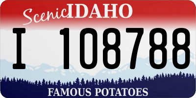 ID license plate I108788