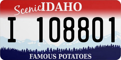 ID license plate I108801