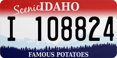 ID license plate I108824