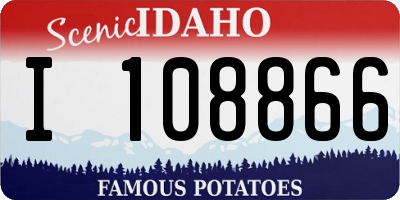 ID license plate I108866