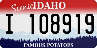 ID license plate I108919