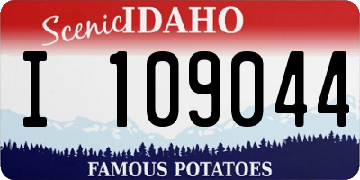 ID license plate I109044