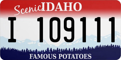 ID license plate I109111