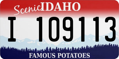 ID license plate I109113