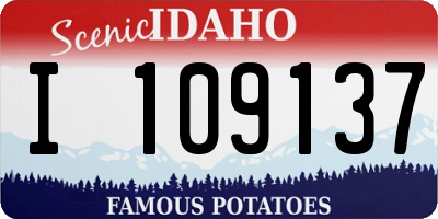ID license plate I109137