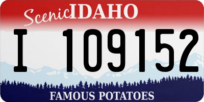 ID license plate I109152