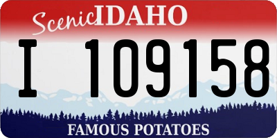 ID license plate I109158