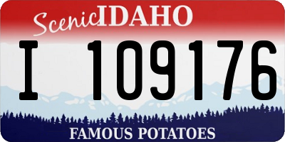 ID license plate I109176