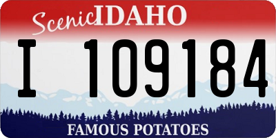 ID license plate I109184