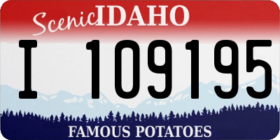 ID license plate I109195