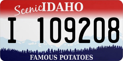 ID license plate I109208