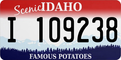 ID license plate I109238