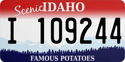 ID license plate I109244