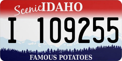 ID license plate I109255
