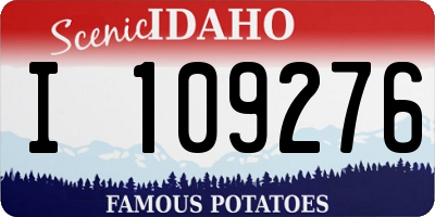 ID license plate I109276