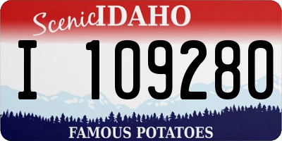 ID license plate I109280