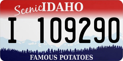 ID license plate I109290