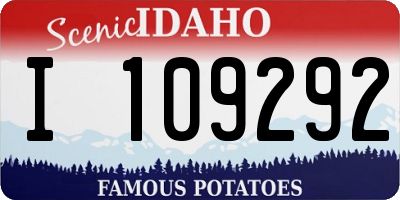 ID license plate I109292