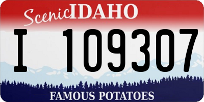 ID license plate I109307