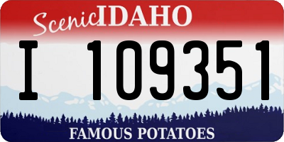 ID license plate I109351
