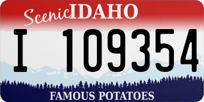 ID license plate I109354