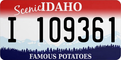 ID license plate I109361