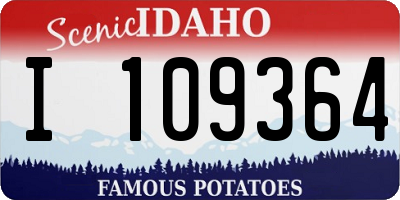 ID license plate I109364