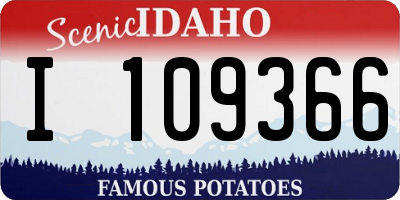 ID license plate I109366