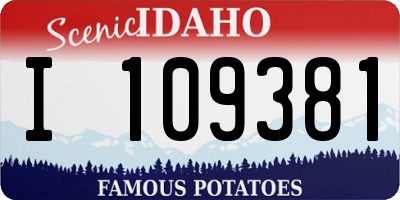ID license plate I109381