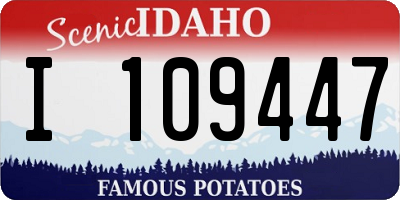 ID license plate I109447