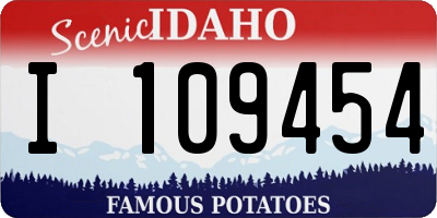 ID license plate I109454